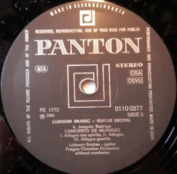 LP Prague Chamber Orchestra: Guitar Recital