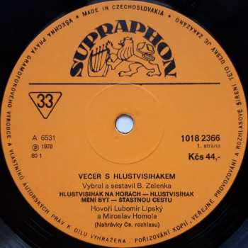 LP Lubomír Lipský: Večer S Hlustvisihákem