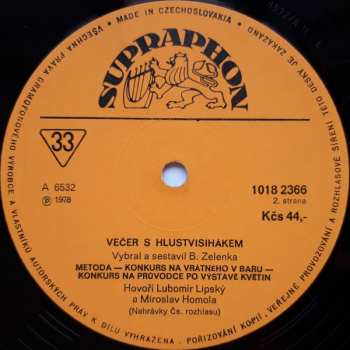 LP Lubomír Lipský: Večer S Hlustvisihákem