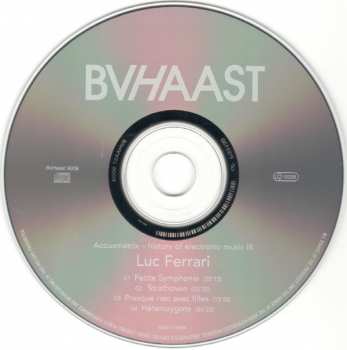 CD Luc Ferrari: Petite Symphonie / Strathoven / Presque Rien Avec Filles / Hétérozygote 277289
