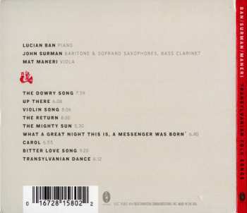CD Lucian Ban: Transylvanian Folk Songs  (The Béla Bartók Field Recordings) 374053