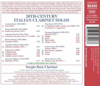 CD Luciano Berio: 20th-Century Italian Clarinet Solos 331357