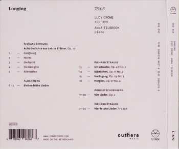 CD Lucy Crowe: Longing (Lieder By Strauss, Berg, Schoenberg) 344055