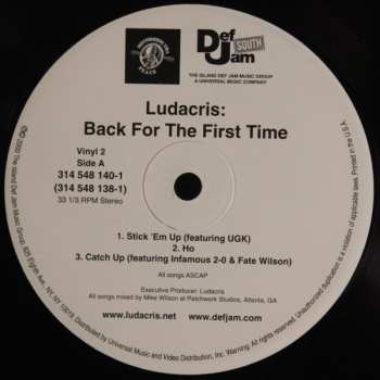 2LP Ludacris: Back For The First Time