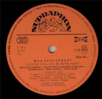 LP Luděk Hulan: Milá Společnost