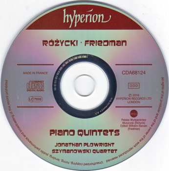 CD Ludomir Różycki: Piano Quintets 235088
