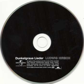 CD Ludwig Hirsch: Dunkelgraue Lieder DIGI 294222