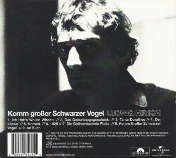 CD Ludwig Hirsch: Komm Großer Schwarzer Vogel DIGI 314704