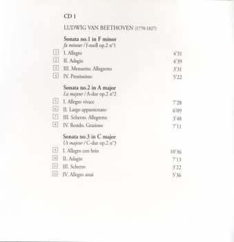 3CD Ludwig van Beethoven: #3 : Sonatas Op. 2, 7, 26 27 "Moonlight", 54, 57 "Appassionata" 246915