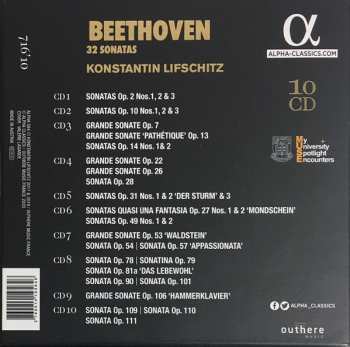 10CD/Box Set Ludwig van Beethoven: 32 Sonatas 190026