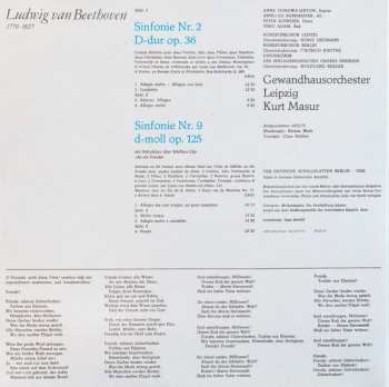 2LP Ludwig van Beethoven: Sinfonie Nr. 9 D-moll Op. 125 (Mit Schlußchor Über Schillers Ode »An Die Freude«) / Sinfonie Nr. 2 D-dur Op. 36  537574