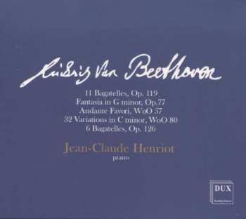 Album Ludwig van Beethoven: Bagatellen Opp.119 & 126