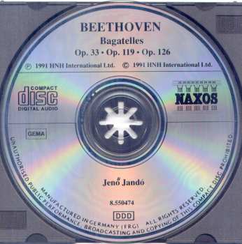 CD Ludwig van Beethoven: Bagatelles 314263