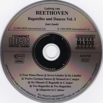 CD Ludwig van Beethoven: Bagatelles And Dances Volume 1 322776