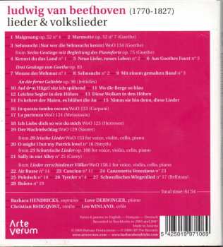 CD Ludwig van Beethoven: Lieder & Volkslieder 422261