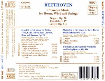 CD Ludwig van Beethoven: Chamber Music For Horns, Wind And Strings 343444