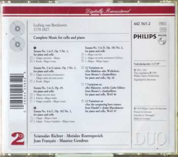 2CD Ludwig van Beethoven: Complete Music For Cello And Piano 421738