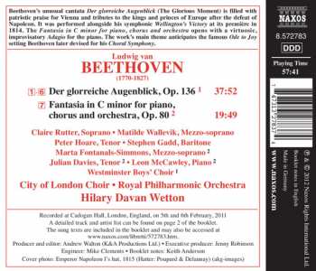 CD Ludwig van Beethoven: Der Glorreiche Augenblick - Choral Fantasia 192070