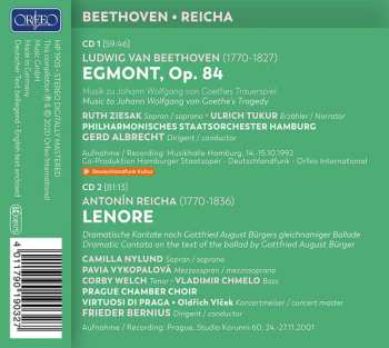 2CD Ludwig van Beethoven: Egmont / Lenore 154452