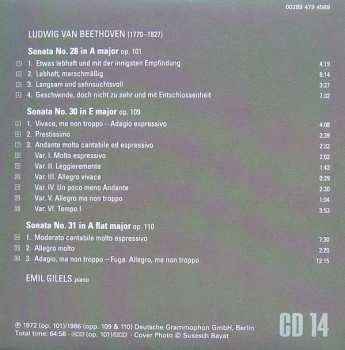 CD Ludwig van Beethoven: Klaviersonaten = Piano Sonatas, Nos.30 & 31 443125