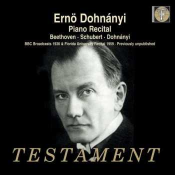 Album Ludwig van Beethoven: Ernö Dohnanyi - Piano Recital