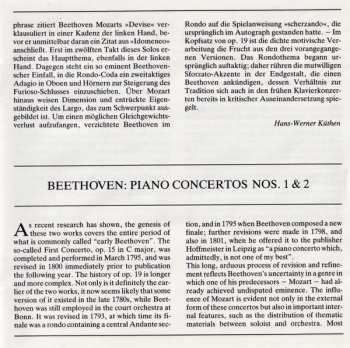 CD Ludwig van Beethoven: Klavierkonzerte Nr. 1 & 2 445021