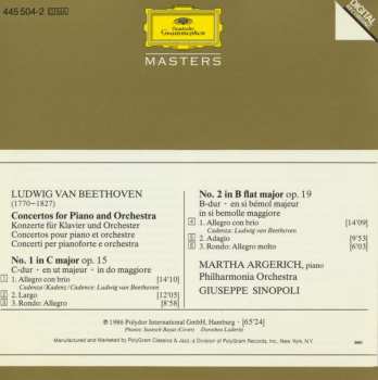 CD Ludwig van Beethoven: Piano Concertos 1 & 2