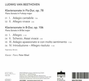 CD Ludwig van Beethoven: Klaviersonaten B-dur Op. 106 "Hammerklavier", Fis-Dur Op. 78 431985