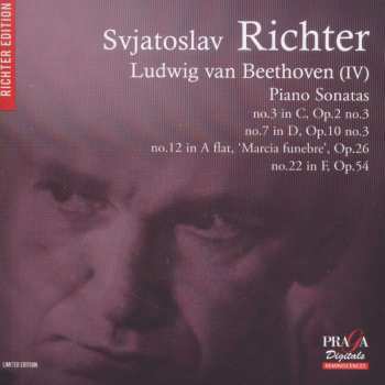 SACD Sviatoslav Richter: Ludwig van Beethoven (IV) – Piano Sonatas No.3 Op.2/3 - No.7 Op.10/3 - No.12 Op.26 - No.22 Op.54 LTD 424786