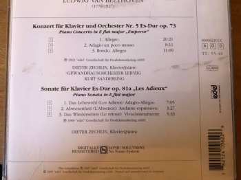 CD Ludwig van Beethoven: Piano Concerto No. 5 "Emperor", Piano Sonata Op. 81a "Les Adieux" 416254