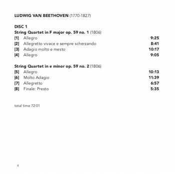 2CD Ludwig van Beethoven: String Quartets Op. 59 "Razumovsky" / String Quintet Op. 29 432980