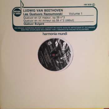 Album Ludwig van Beethoven: Les Quatuors Razoumovski  Volume 1 