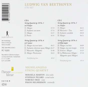 2CD Ludwig van Beethoven: String Quartets Op.18 No.3-6