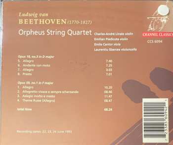 CD Ludwig van Beethoven: Op. 18, No. 3 In D Major / Op. 59, No. 1 In F Major 488364