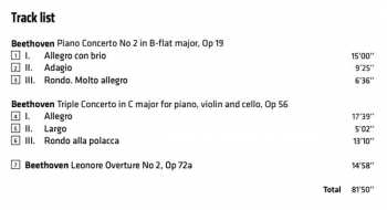 SACD Ludwig van Beethoven: Piano Concerto No. 2 / Triple Concerto 152140