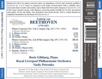 CD Ludwig van Beethoven: Piano Concertos Nos. 1 And 2 / Rondo, Wo0 6 113884