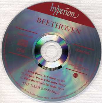 CD Ludwig van Beethoven: Piano Quartet, Op 16 • String Quintet, Op 104 • 'Eyeglass' Duo For Viola And Cello 325041