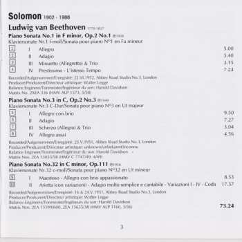 CD Ludwig van Beethoven: Piano Sonatas Nos.1, 3 & 32 333959