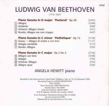 CD Ludwig van Beethoven: Piano Sonatas Op 13 'Pathétique' - Op 28 'Pastoral' - Op 2 No 3 319954
