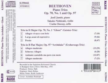 CD Ludwig van Beethoven: Piano Trios "Archduke" - "Ghost" 310778