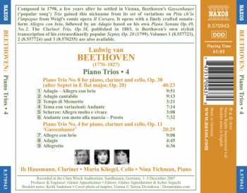 CD Ludwig van Beethoven: Piano Trios Nos. 4 And 8 (For Piano, Clarinet And Cello) 347242