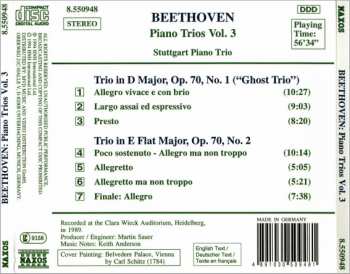 CD Ludwig van Beethoven: Piano Trios Volume 3 (Op. 70, Nos. 1 "Ghost" & 2) 326850