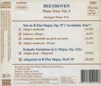 CD Ludwig van Beethoven: Piano Trios Volume 4 (Archduke Trio • Kakadu Variations • Allegretto, WoO 39) 318511