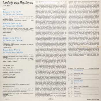 LP Ludwig van Beethoven: Romanze G-dur Op. 40 · Romanze F-dur Op. 50 · Konzert C-dur WoO 5 · Rondo B-dur WoO 6 426003