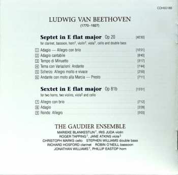 CD Ludwig van Beethoven: Septet In E Flat / Sextet In E Flat 181328
