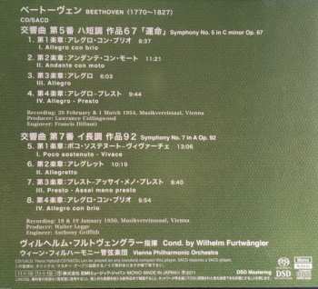 CD Ludwig van Beethoven: Sinfonien / Symphonies Nr 5 C Moll / In C Minor / En Ut Mineur, Op, 67 - Nr7 A-Dur / In A Major / En La Majeur, Op. 92  LTD 422996
