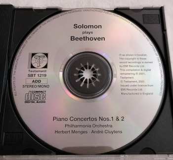 CD Ludwig van Beethoven: Piano Concertos Nos. 1 & 2 432117