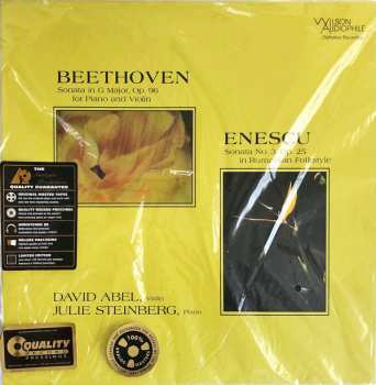 LP Ludwig van Beethoven: Sonata in G Major. Op 96 For Piano And Violin / Sonata No. 3 Op. 25 In Rumanian Folkstyle LTD 342745