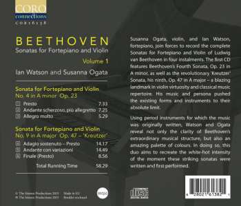 CD Ludwig van Beethoven: Sonatas For Fortepiano And Violin Volume 1 325981