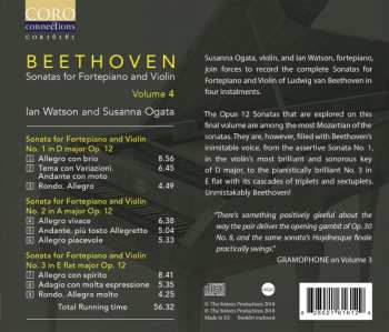 CD Ludwig van Beethoven: Sonatas For Fortepiano And Violin Volume 4 324685